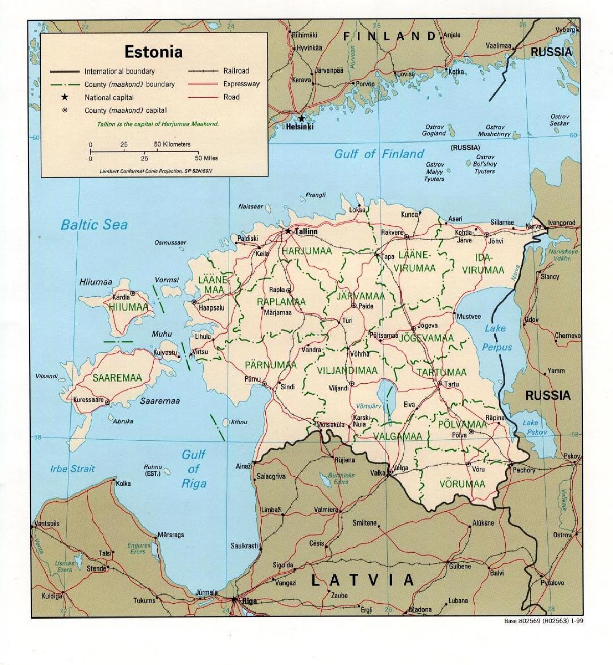 зураг Эстони газрын байршил