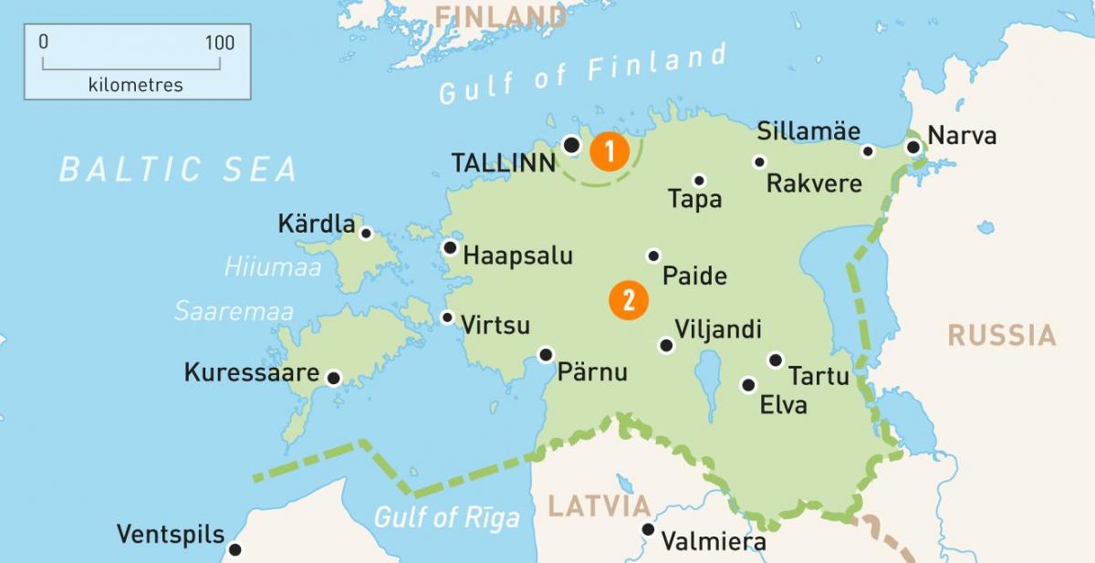 газрын зураг Эстони