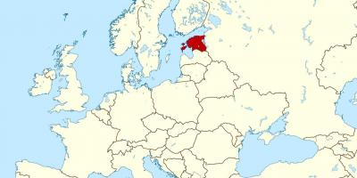 Эстони байршил дээр дэлхийн газрын зураг