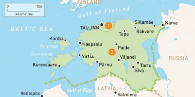 Газрын зураг Эстони